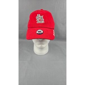 St Louis Cardinals Hat Women's Red MLB Rhinestone Logo Adjustable Cap NWT